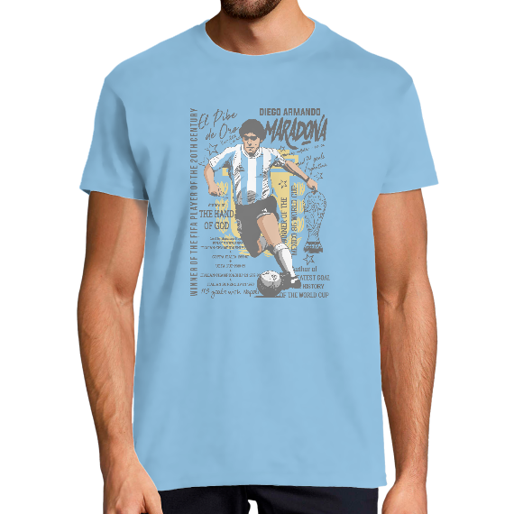 T-SHIRT MARADONA THE WINNER HOMME