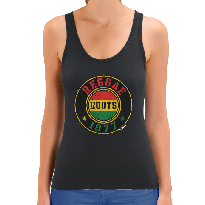 Débardeur FEMME KLASSS "REGGAE ROOTS 1977" Style VINTAGE