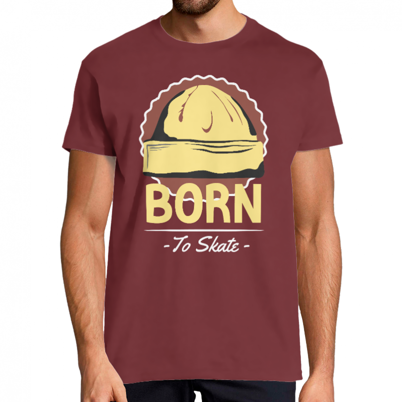 T-SHIRT BORN TO SKATE HOMME