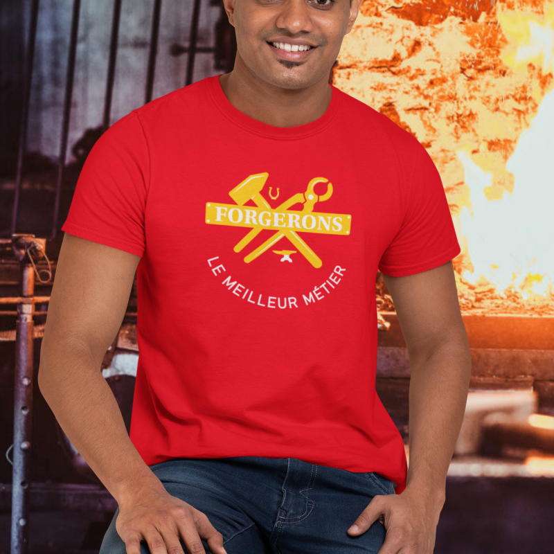 T-SHIRT FORGERONS LE MEILLEUR MÉTIER POUR HOMME