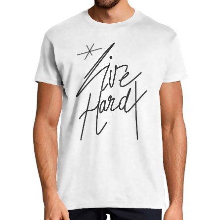 T-SHIRT LIVE HARD