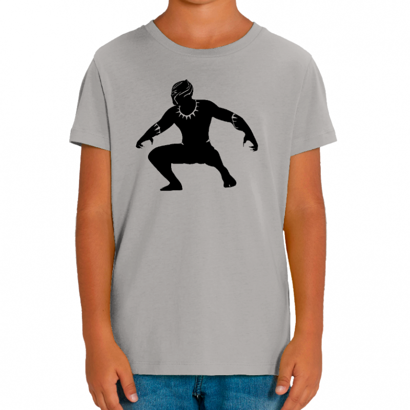 T-SHIRT BLACK PANTHER ENFANT