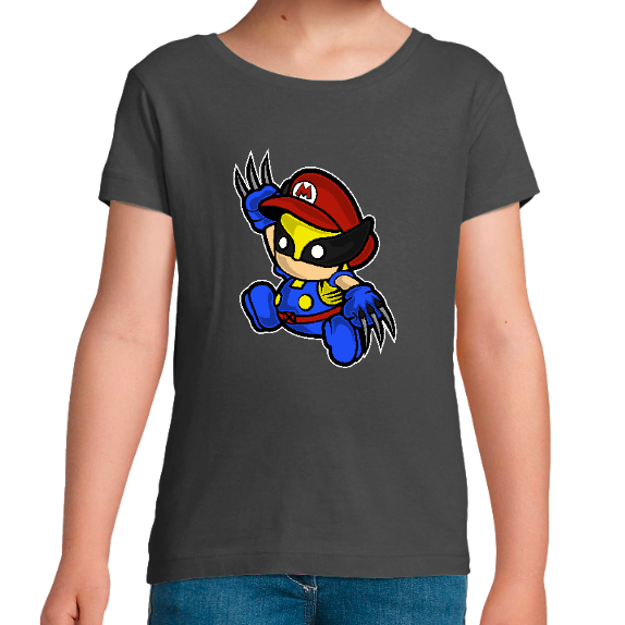 T-SHIRT MARIO WOLVERINE FILLE