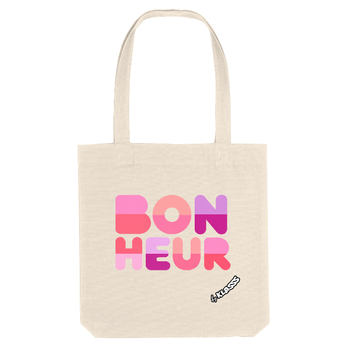TOTE BAG KLASSS VINTAGE "BONHEUR", style Femme