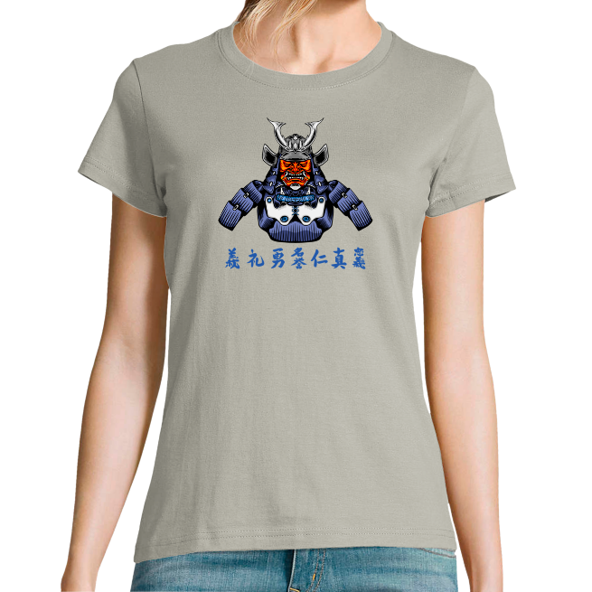 T-SHIRT SAMOURAI EN ARMURE FEMME 