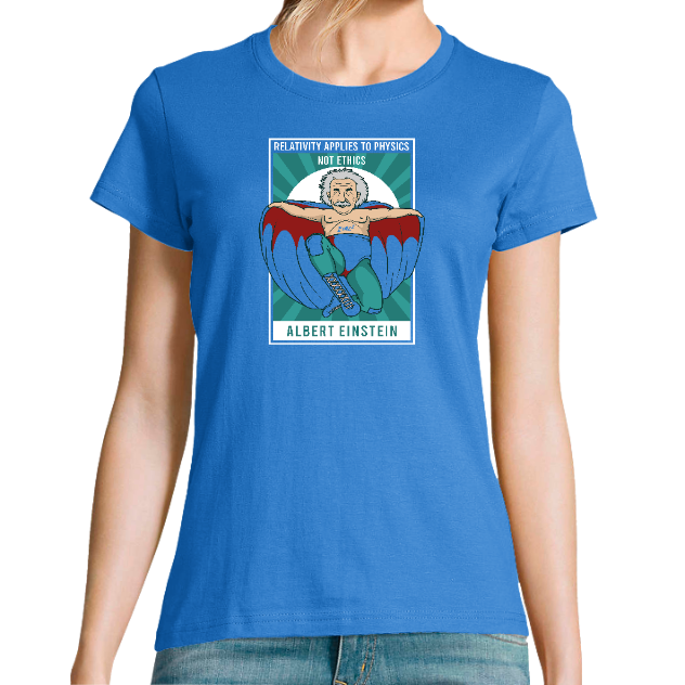 T-SHIRT ALBERT EINSTEIN FEMME – T-shirt humour science geek