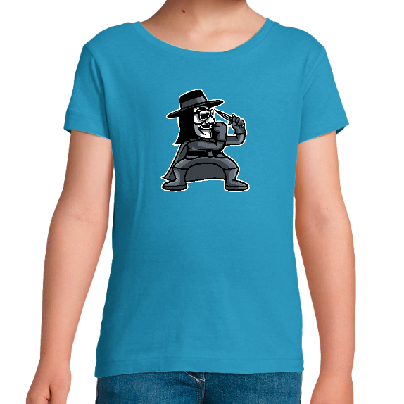 Face T-SHIRT ZORRO VENDETTA FILLE
