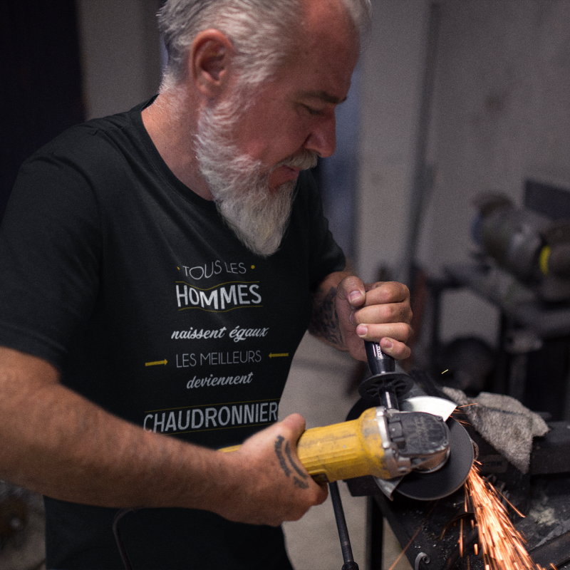 T-SHIRT MÉTIER LES MEILLEURS DEVIENNENT CHAUDRONNIERS