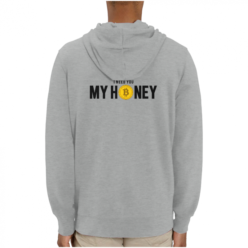 SWEATSHIRT BITCOIN I NEED YOU MY HONEY UNISEXE