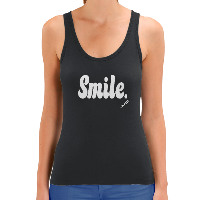 Débardeur FEMME KLASSS "SMILE." coton bio Style fun