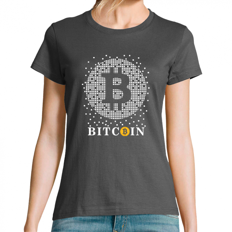 T-SHIRT BITCOIN ÉTOILE FEMME