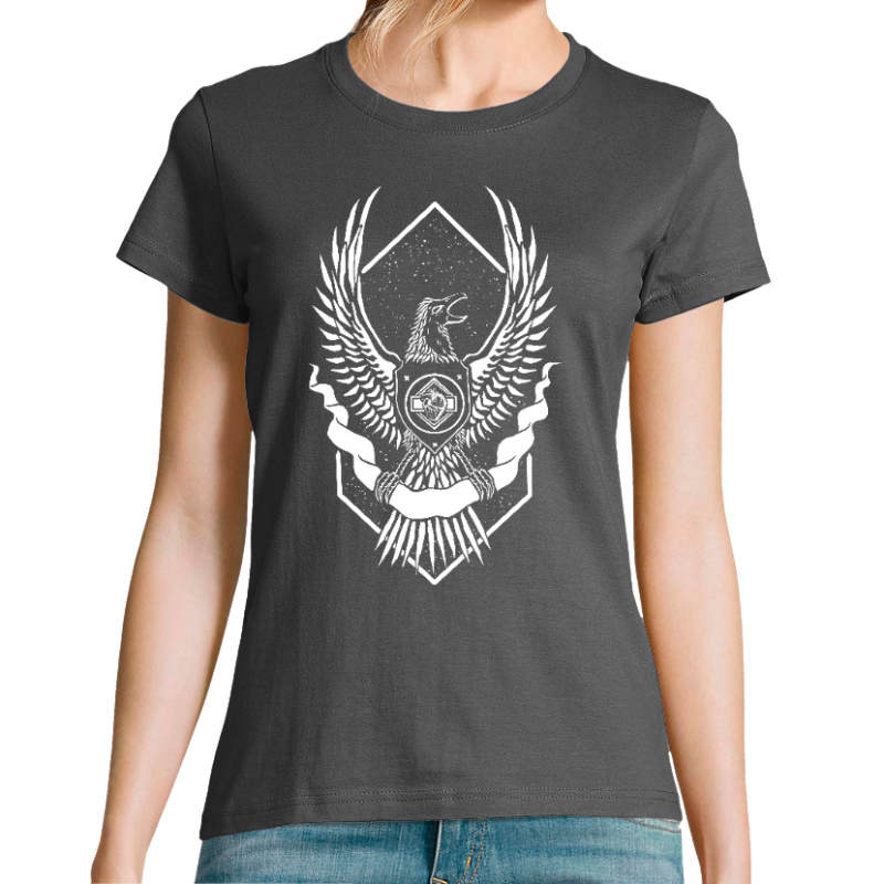 Face T-SHIRT FEMME - EAGLE ROBOT