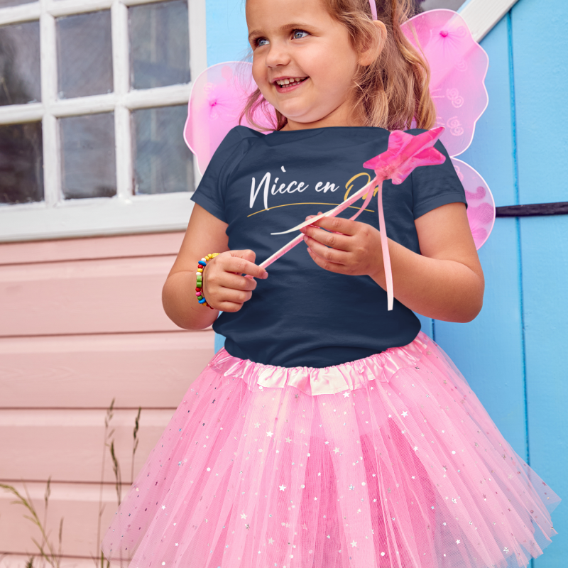 T-shirt nièce en or