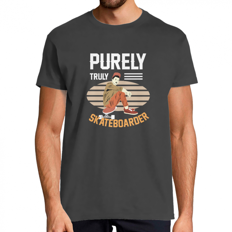 T-SHIRT PURELY TRULY SKATEBOARDER HOMME