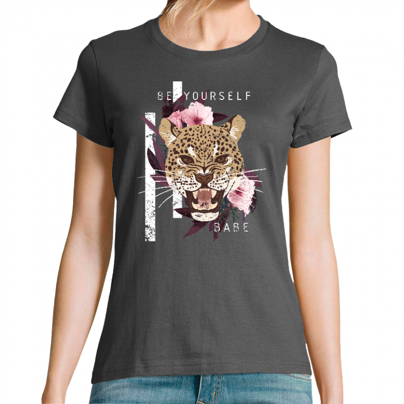Face TIGER BE YOURSELF - T-SHIRT FEMME