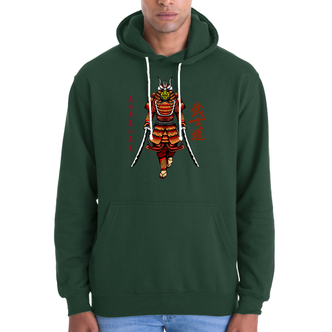 SWEATSHIRT SAMOURAI FORCE ORANGE UNISEXE