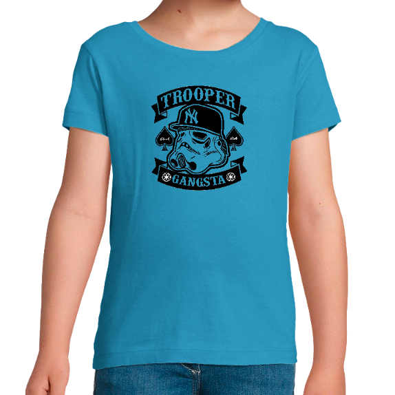 T-SHIRT TROOPER GANGSTA FILLE