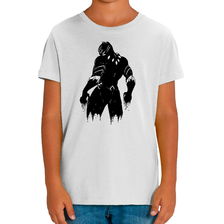 T-SHIRT BLACK PANTHER BACK ENFANT