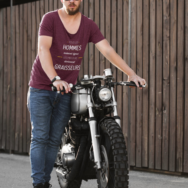 T-SHIRT MÉTIER LES MEILLEURS DEVIENNENT GRAISSEURS