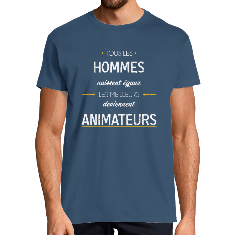 T-SHIRT MÉTIER LES MEILLEURS DEVIENNENT ANIMATEURS