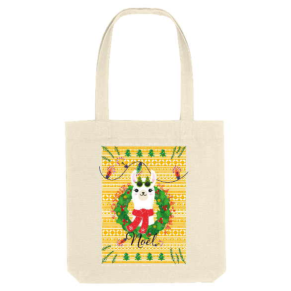 TOTE-BAG LAMA DE NOEL