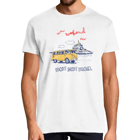 Tshirt MONT SAINT MICHEL qui aime la BRETAGNE et les Breton