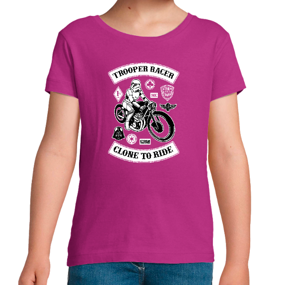 T-SHIRT STORMTROOPER RACER FILLE