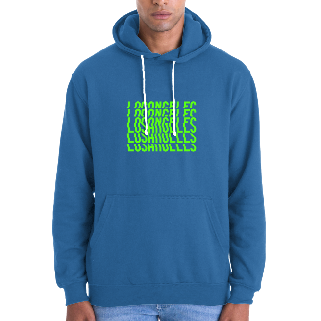 SWEATSHIRT LOS ANGELES VERT UNISEXE 