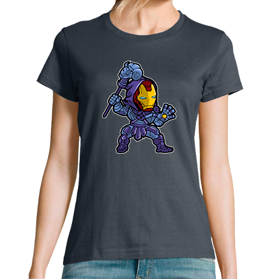 T-SHIRT IRON SKELETOR FEMME