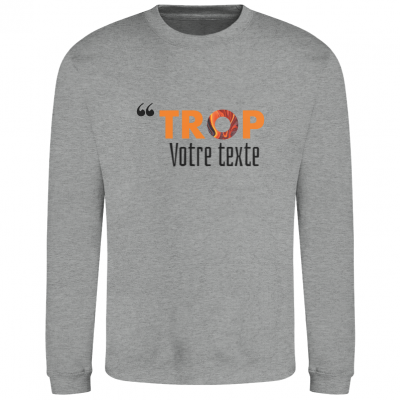 SWEAT-SHIRT RAS DU COU MIXTE - A COMPLETER