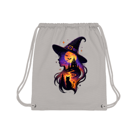Sac à dos Halloween Witchy Cat – Chat noir et château