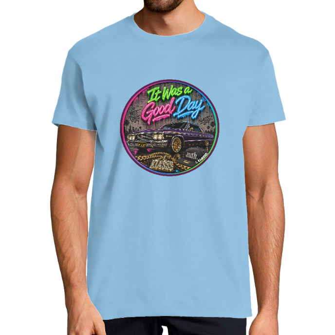 T-shirt Homme "LOWRIDER VINTAGE BLING" KLASSS col rond 190 gr