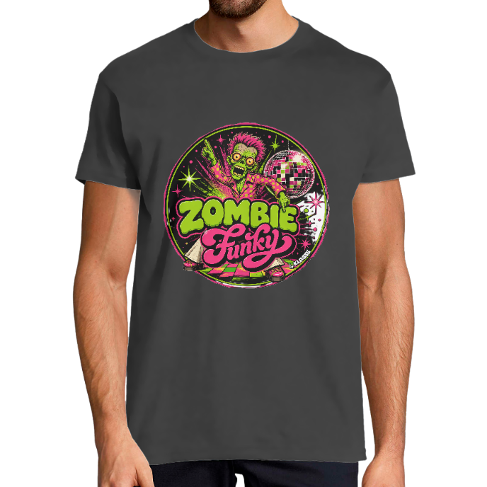 T-SHIRT ZOMBIE FUNKY 2 KLASSS col rond