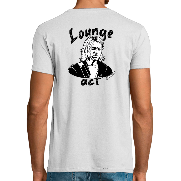 T-shirt Homme REGENT FIT KLASSS "COBAIN LOUNGE ACT" MUSIQUE,col rond 