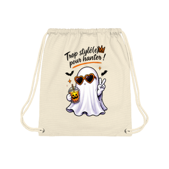 Sac à dos Halloween Trop stylée pour hanter – Fantôme