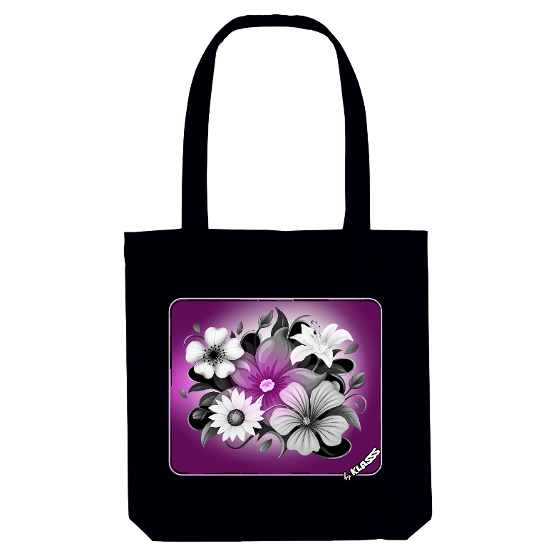 TOTE BAG KLASSS "VINTAGE FLOWERS" Sac en tissu haute qualité