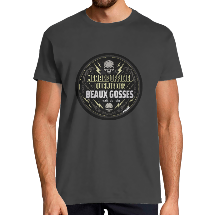 T-shirt Homme col rond "MEMBRE OFFICIEL DU CLUB DES BEAUX GOSSES" KLASSS