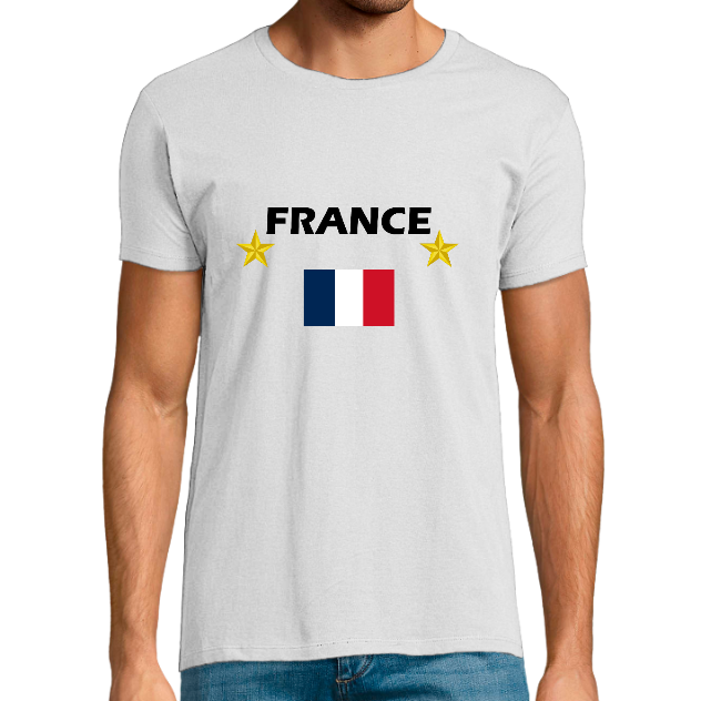 T-shirt Homme France - Drapeau Tricolore