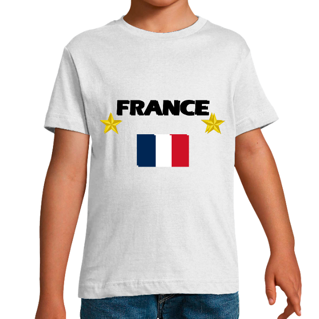 T-shirt Enfant France - Drapeau Tricolore