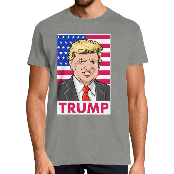 T-shirt Donald Trump-– Tee-shirt humour pop culture col rond
