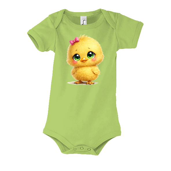 Body bébé   poussine jaune kawaii – body bébé Pâques mignon