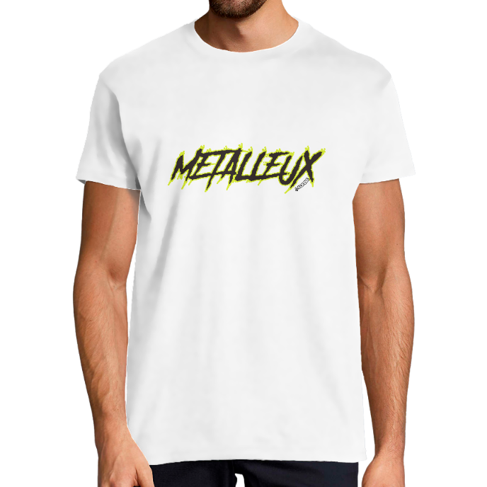 T-SHIRT HOMME KLASSS "METALLEUX DARK", col rond 190 gr