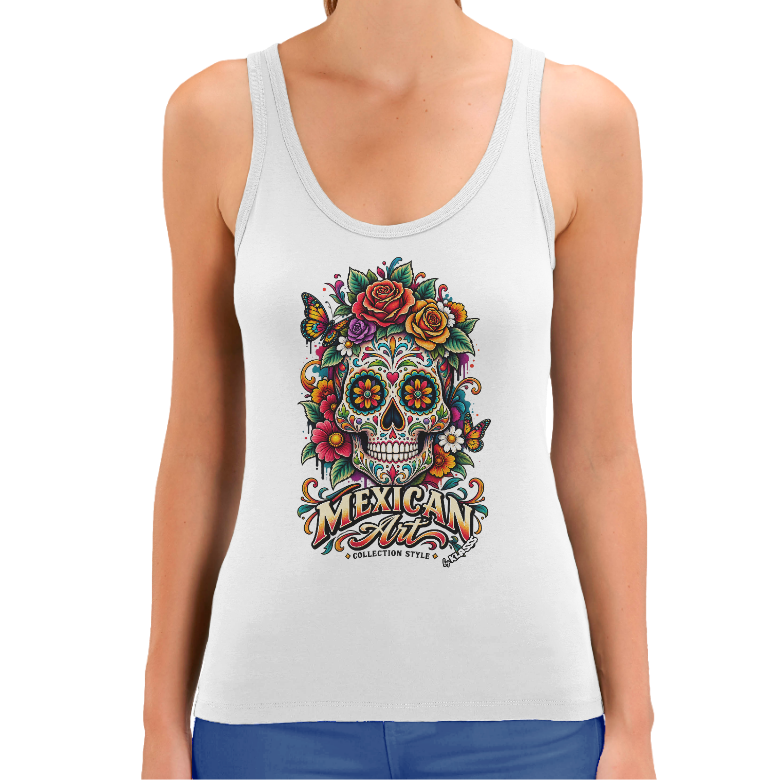 Débardeur FEMME "MEXICAN ART Collection", coton bio