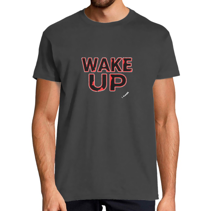 T-SHIRT HOMME KLASSS " WAKE UP" Style musique Rock