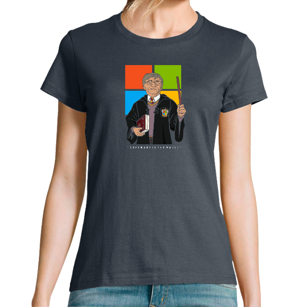 T-SHIRT HARRY GATES FEMME– Tee-shirt humour tech business pop culture