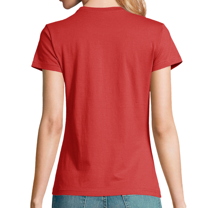 T-SHIRT FEMME COL Rond KLASSS "VINTAGE SMILE" - Coupe confortable, design Original