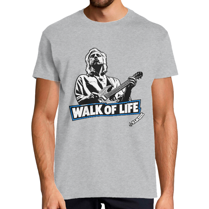 T-shirt Homme KLASSS Musique "WALK OF LIFE" col rond 150 gr