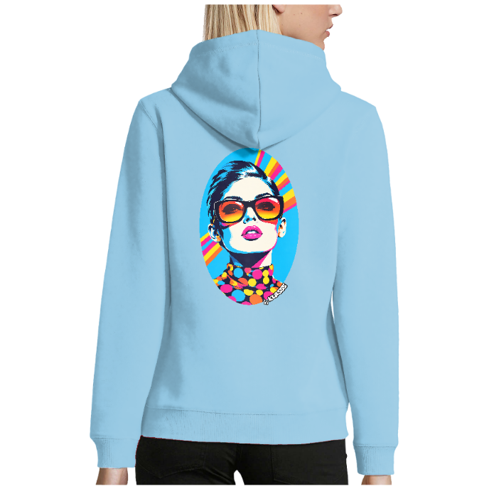 SWEAT A CAPUCHE FEMME KLASSS "VINTAGE MODEL ONE", Style Trendy Chic