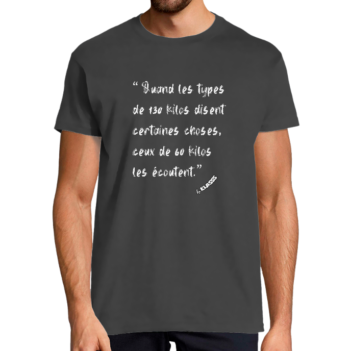 T-SHIRT HOMME KLASSS Cinéma "Réplique de 1964", col rond 190 gr