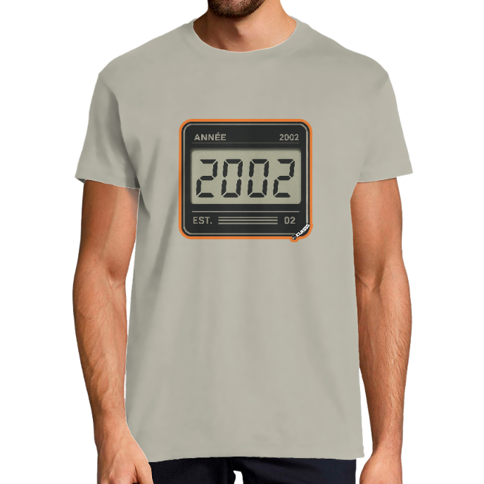 T-shirt Homme "2002" KLASSS col rond 190 gr